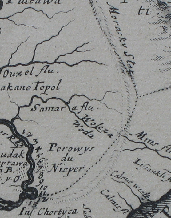 Фрагмент карты Боплана
