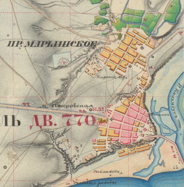 План Мариуполя 1856 г.