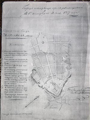 План Мариуполя 1827 г.